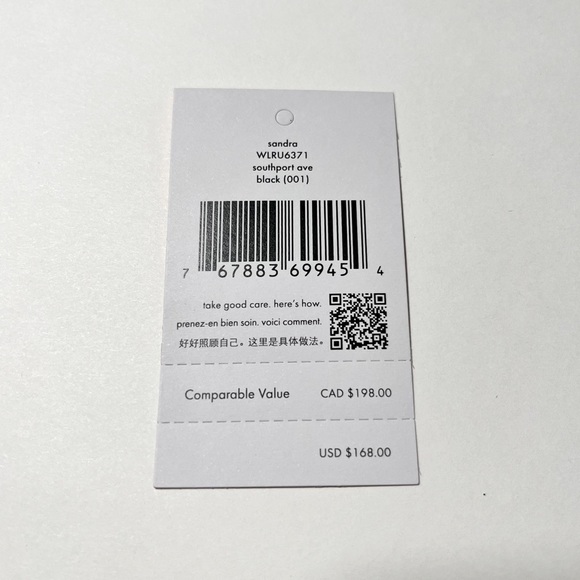 NWT - KATE SPADE NEW YORK - Sandra WLRU6371 Southport Ave Black ( 001 ) Wallet - Picture 5 of 6